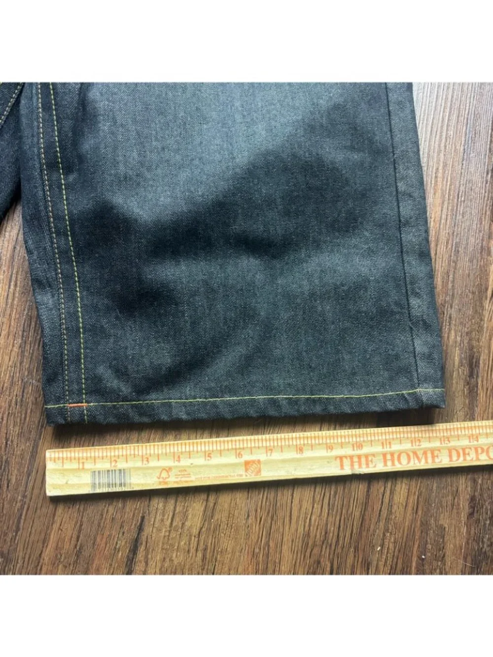 Vintage Y2K Mens 38 True Religion Buddha Embroidered Jorts Denim Jean Shorts